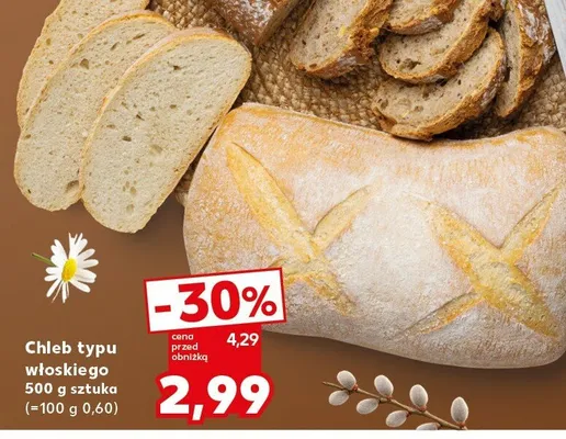 Chleb typu włoskiego promocja w Kaufland