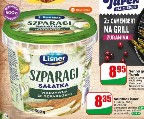 Sałatka warzywna ze szparagami Lisner promocja w Dino