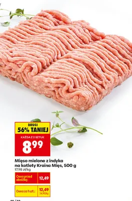 Mięso mielone z indyka na kotlety promocja w Biedronka