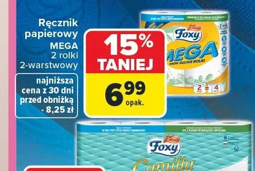 Ręcznik papierowy Foxy Mega promocja w Carrefour