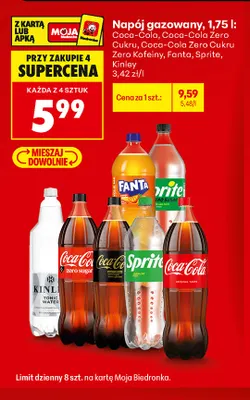 Napój gazowany Kinley promocja w Biedronka