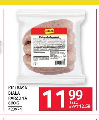 Kiełbasa biała parzona TopSeller promocja w Selgros
