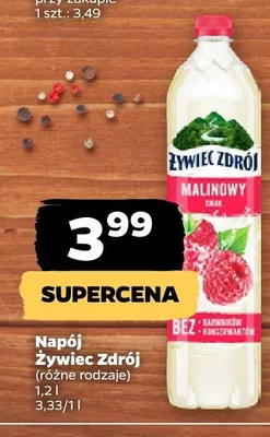 Napój malinowy promocja w Netto