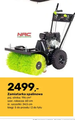 Zamiatarka spalinowa Nac promocja w Bricomarche