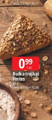 Bułka trójkąt Fintes promocja w Leclerc