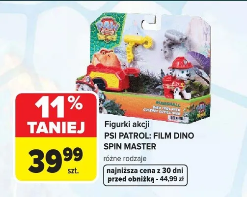 Figurki akcji Psi Patrol Film Dino Spin Master promocja w Carrefour