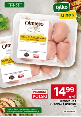 Mięso z uda kurczaka O!Mięso promocja w Stokrotka