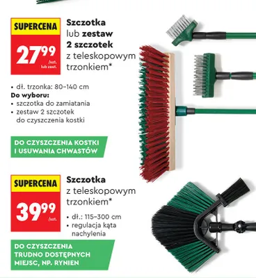Szczotka z teleskopowym trzonkiem promocja w Biedronka