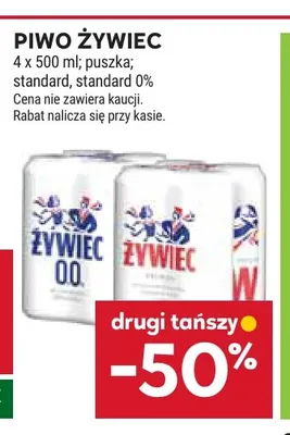 Piwo bezalkoholowe Żywiec standard 4-pak promocja w Stokrotka