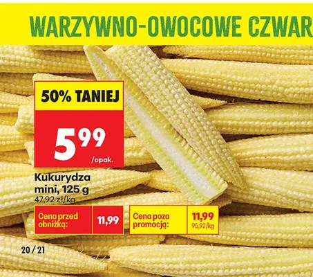 Kukurydza mini promocja w Biedronka