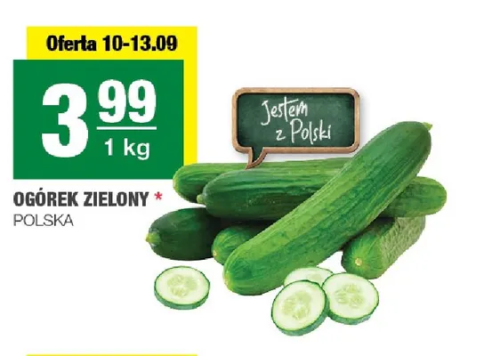 Ogórki zielone polskie promocja w SPAR