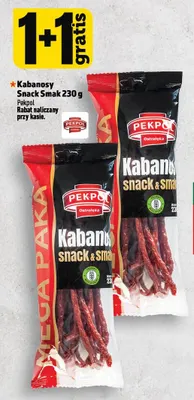 Kabanosy Snack Smak Pekpol promocja w TOPAZ