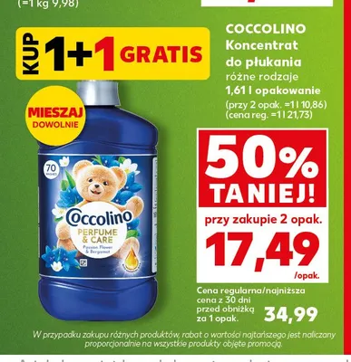 Koncentrat do płukania COCCOLINO promocja w Kaufland