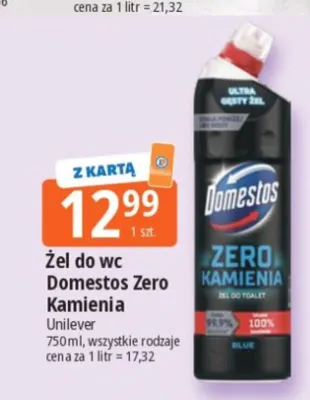 Żel do wc Domestos Zero Kamienia promocja w Leclerc