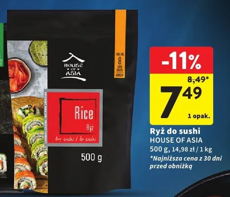 Ryż do sushi promocja w Intermarche