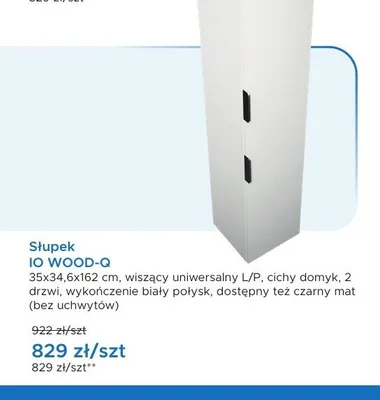 Słupek IO WOOD-Q promocja w Blu Salony Łazienek