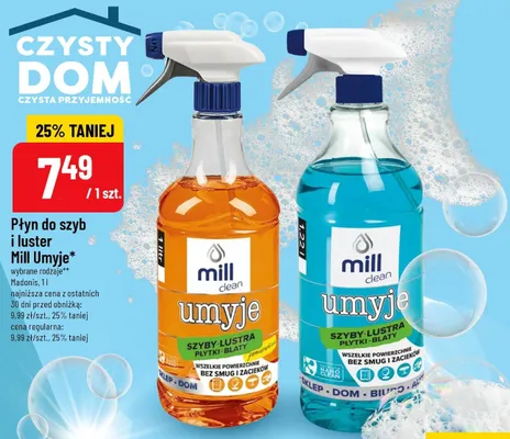 Płyn do szyb i luster umyje pomarańczowy promocja w POLOmarket