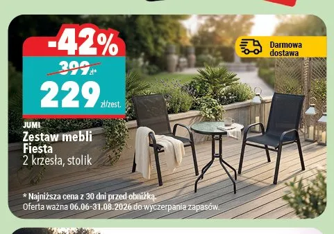 Zestaw mebli Jumi Fiesta promocja w Biedronka Home