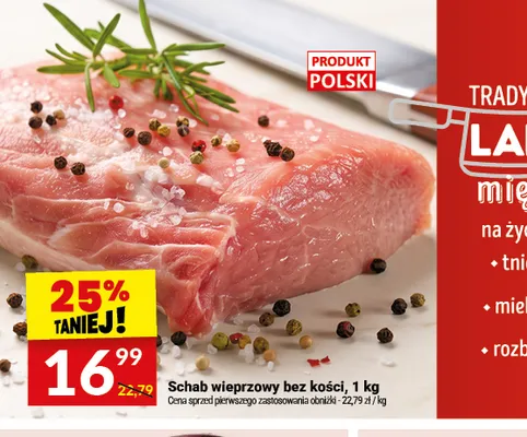 Schab wieprzowy bez kości promocja w Twój Market