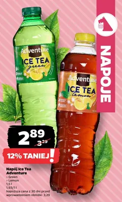 Napój Ice Tea Adventure Green promocja w Netto