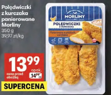 Polędwiczki z kurczaka panierowane promocja w Delikatesy Centrum