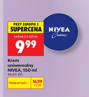 Krem uniwersalny Nivea promocja w Biedronka