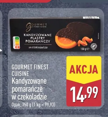 Kandyzowane pomarańcze w czekoladzie Gourmet Finest Cuisine promocja w Aldi