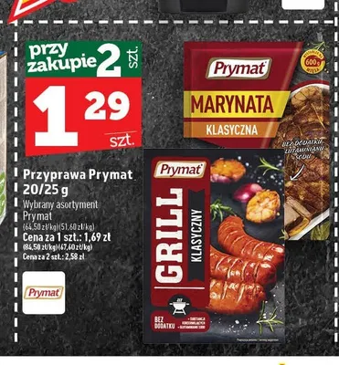 Przyprawa Grill Klasyczny Prymat promocja w TOPAZ