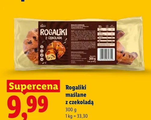 Rogaliki maślane z czekoladą promocja w Lidl