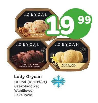 Lody Grycan waniliowe promocja w Limonka