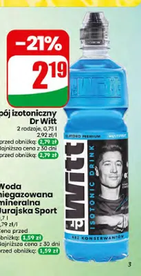 Napój izotoniczny Dr Witt Multifruit promocja w Dino