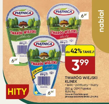 Twaróg wiejski klinek lekki Piątnica promocja w Chata Polska