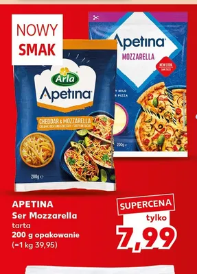Ser Mozzarella tarta Apetina promocja w Kaufland