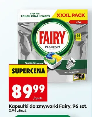 Kapsułki do zmywarki Fairy Platinum promocja w Biedronka