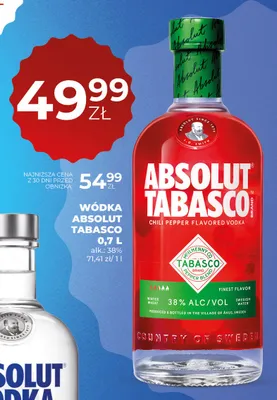 Wódka Absolut Tabasco promocja w Duży Ben