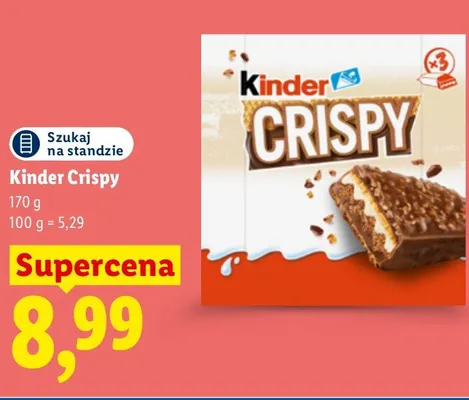 Kinder Crispy promocja w Lidl