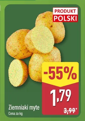 Ziemniaki myte promocja w Aldi