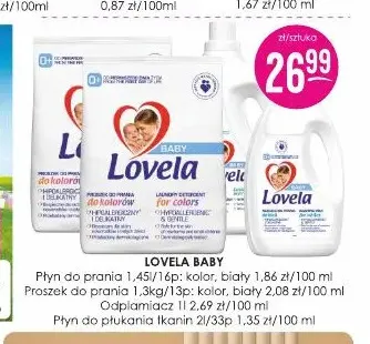 Proszek do prania kolor Lovela Baby promocja w Drogerie Jasmin