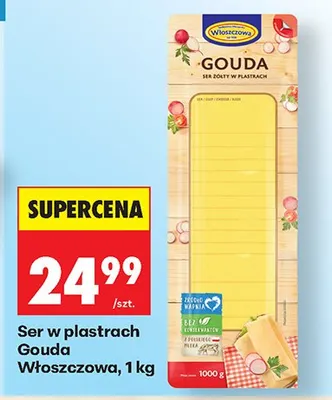 Ser w plastrach Gouda promocja w Biedronka