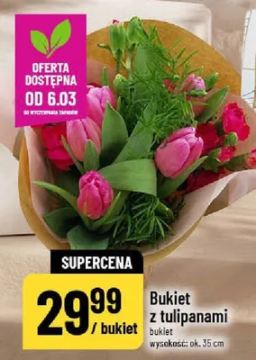 Bukiet z tulipanami promocja w POLOmarket