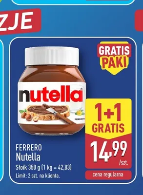 Krem Nutella promocja w Aldi