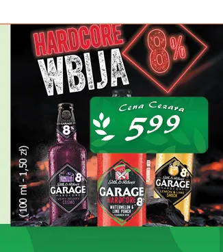 Piwo Garage Hardcore promocja w CEZAR Delikatesy