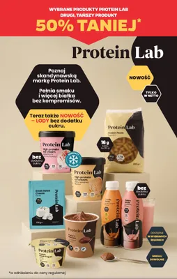 Produkty Protein Lab promocja w Netto