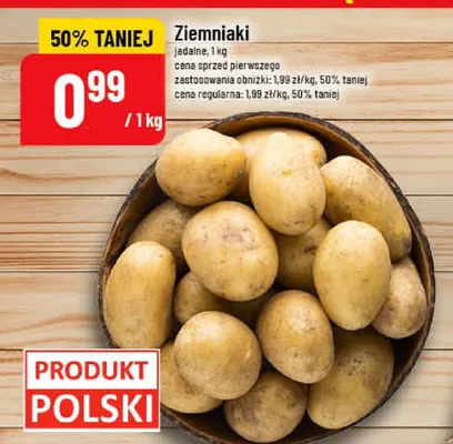 Ziemniaki jadalne polskie promocja w POLOmarket