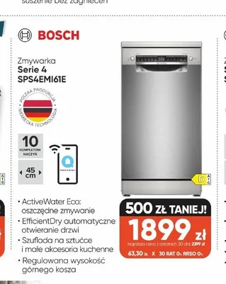 Zmywarka Bosch Serie 4 SPS4EMI61E promocja w Max Elektro