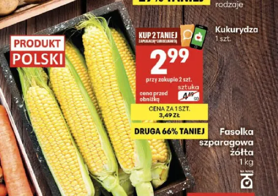 Kukurydza polska promocja w Delikatesy Centrum