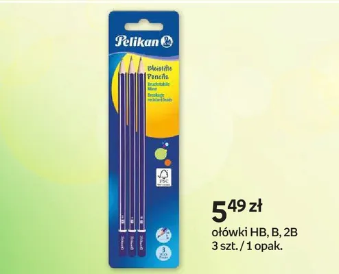 Ołówki HB B 2B Pelikan promocja w Empik
