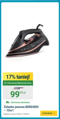 Żelazko parowe Berdsen 10w1 promocja w ERLI