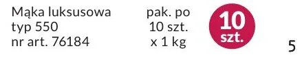 Mąka luksusowa typ 550 promocja w Makro