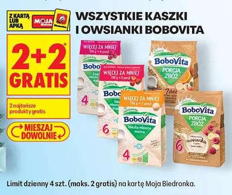 Kaszki i owsianki BoboVita promocja w Biedronka